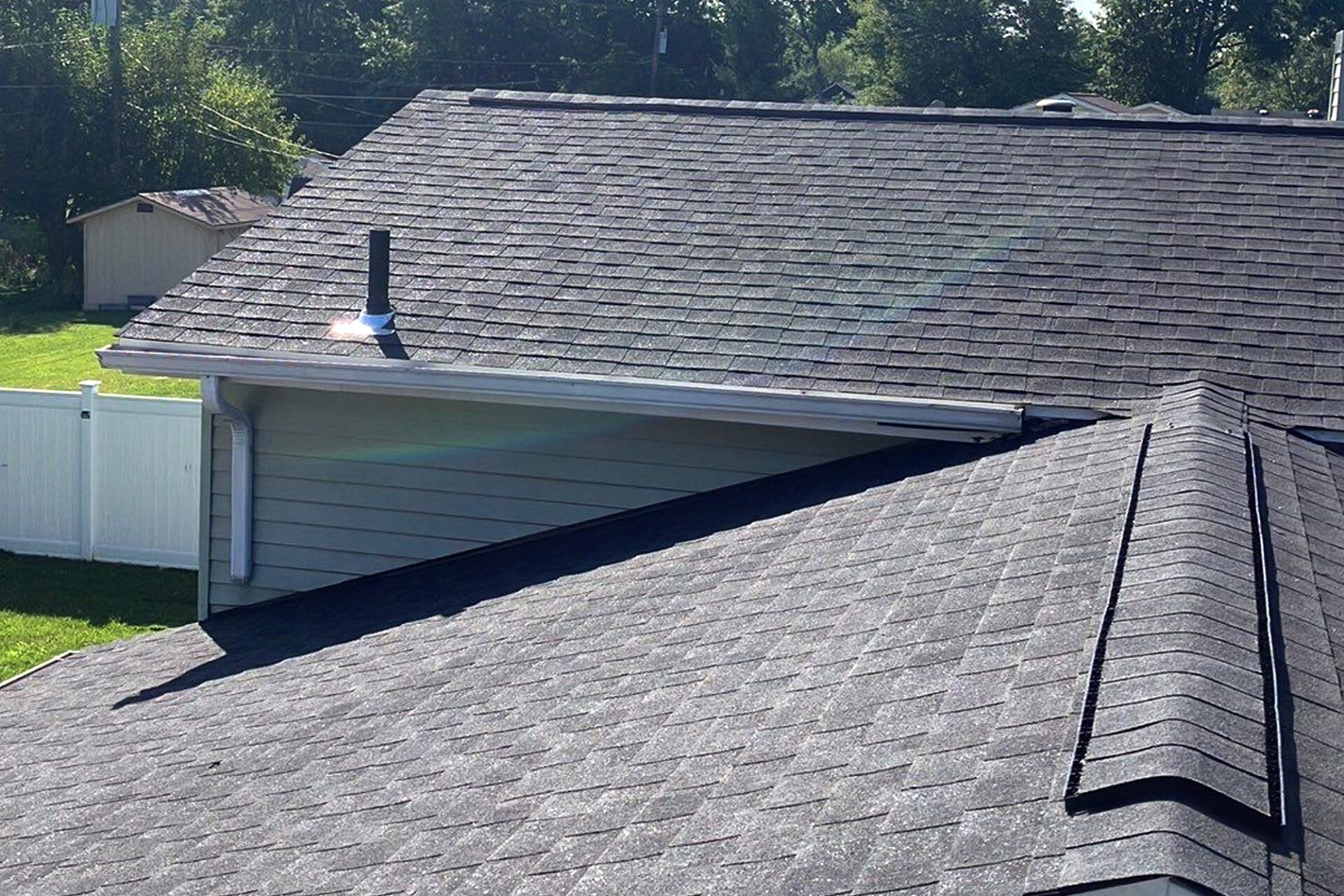 New dark roof in Cleveland, OH