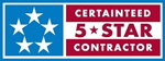 Certainteed 5 star contractor badge