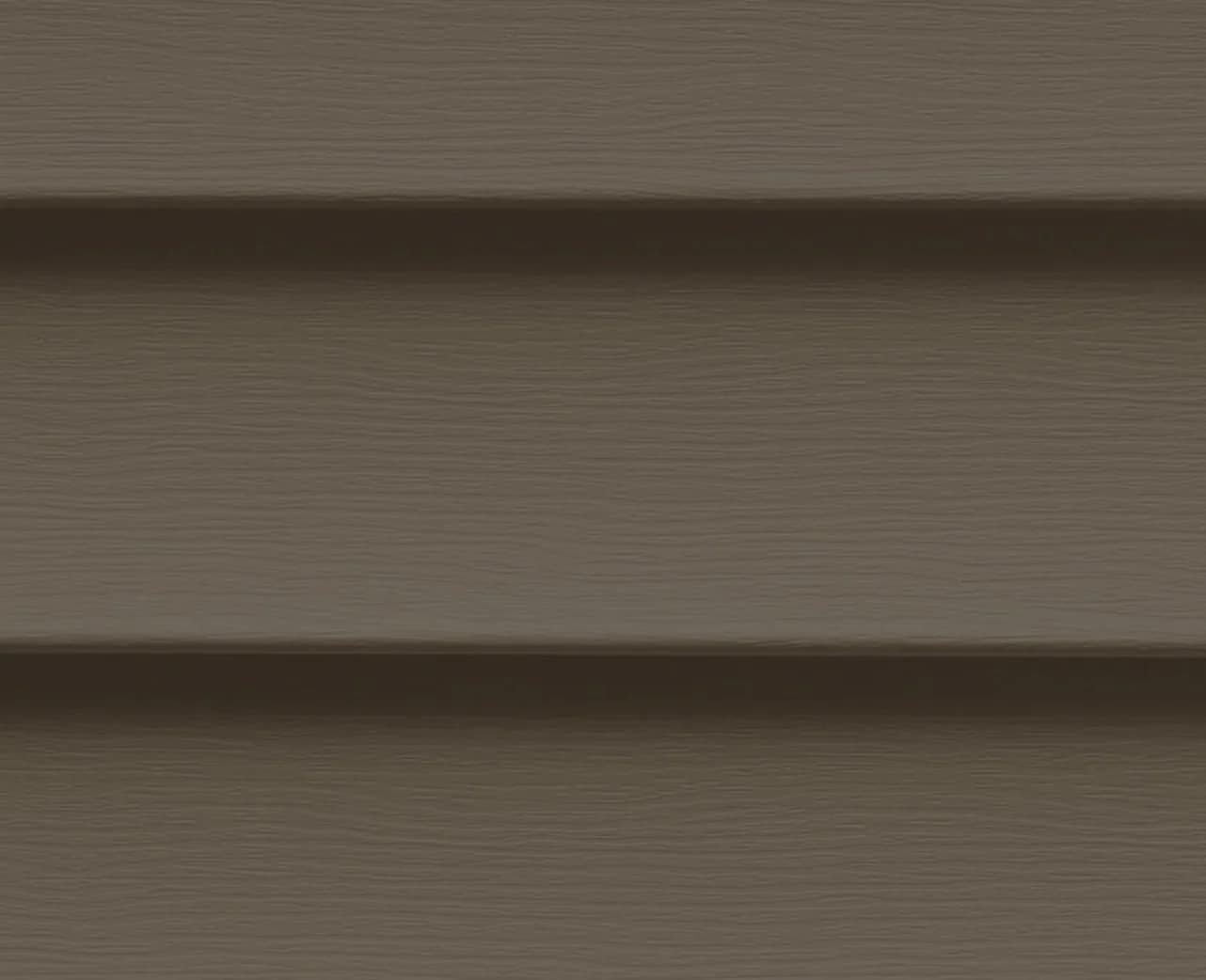 Brown siding panels with horizontal lines