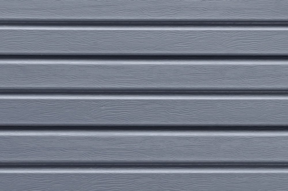 Gray horizontal slats. Close-up view.