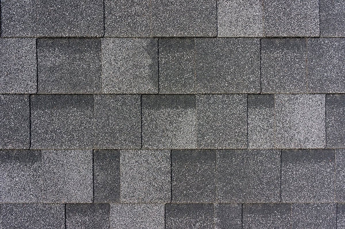 Gray Roof Shingles Pattern Gray roof shingles, rectangular shape, staggered pattern