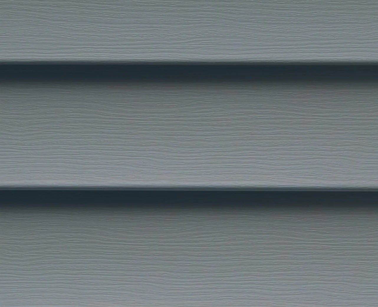 Gray siding panels with horizontal lines Gray siding panels. Exterior wall covering.