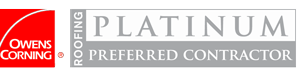 Platinum Roofing Preferred Contractor Logo Owens Corning Platinum Roofing Contractor badge