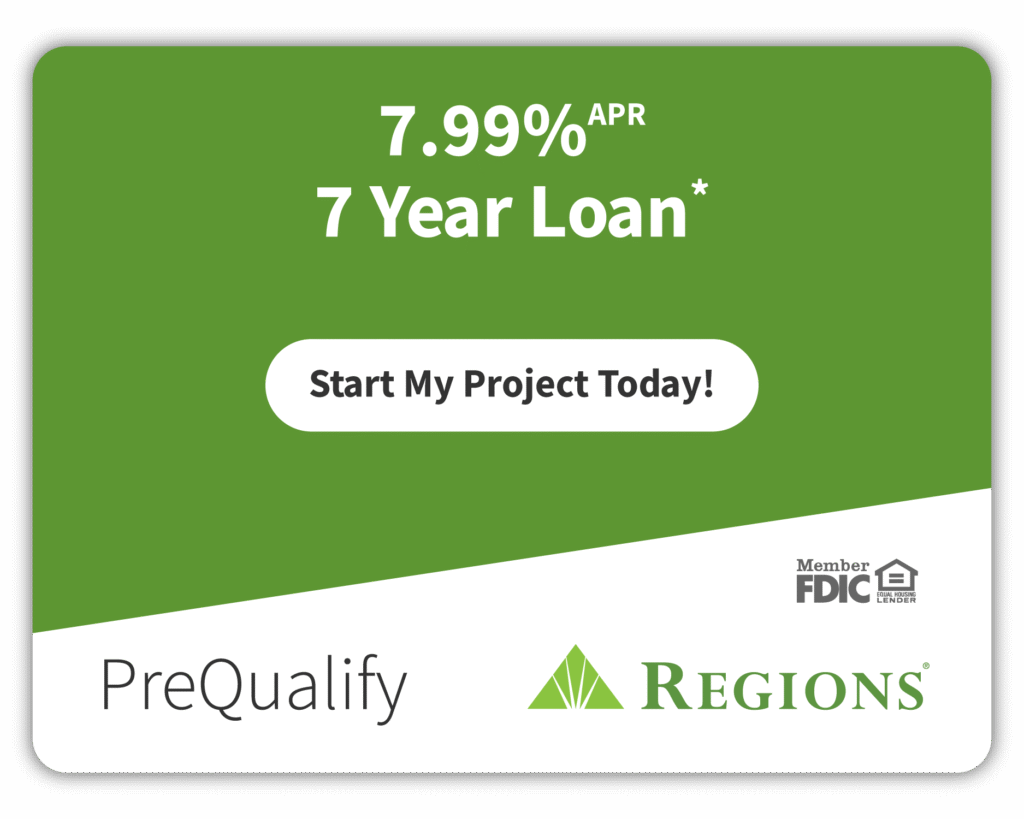 PreQualify for a Regions 7 Year Loan. Start your project today!